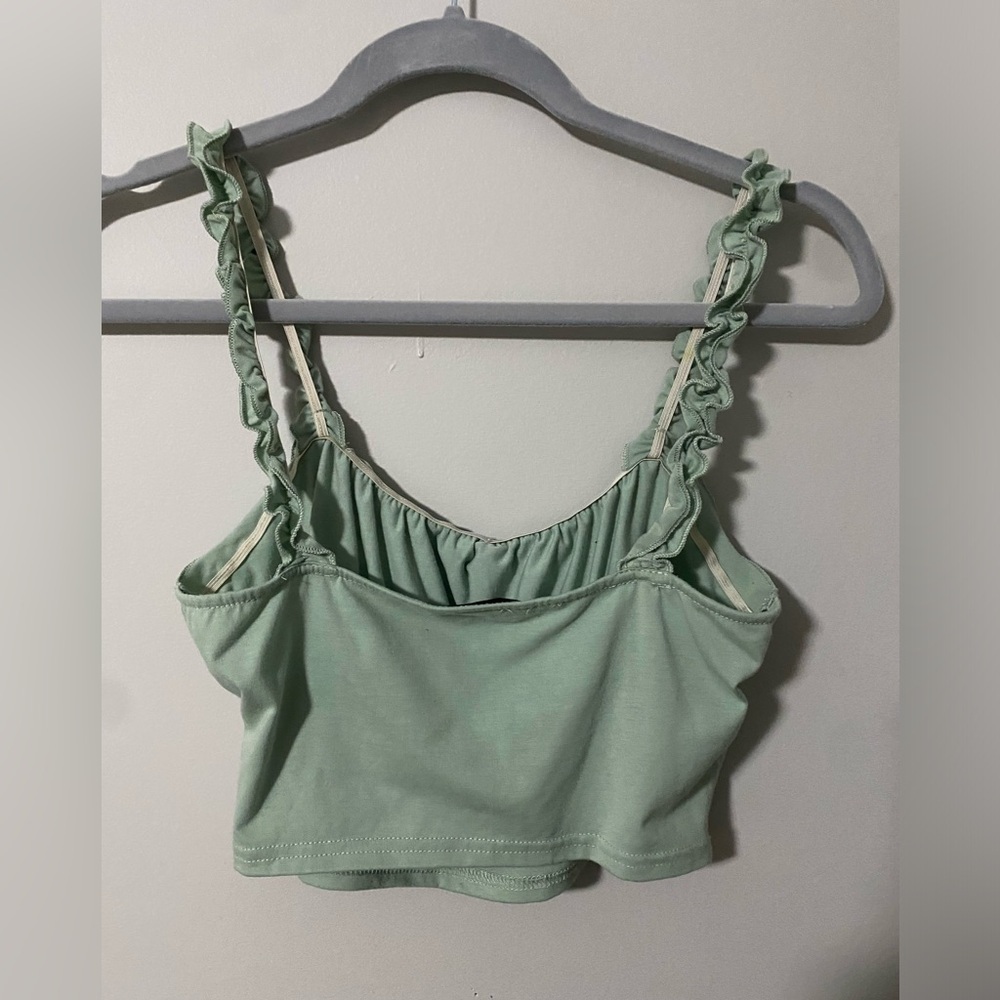 Shein Mint Green Cropped Tank Top - Picture 6 of 6